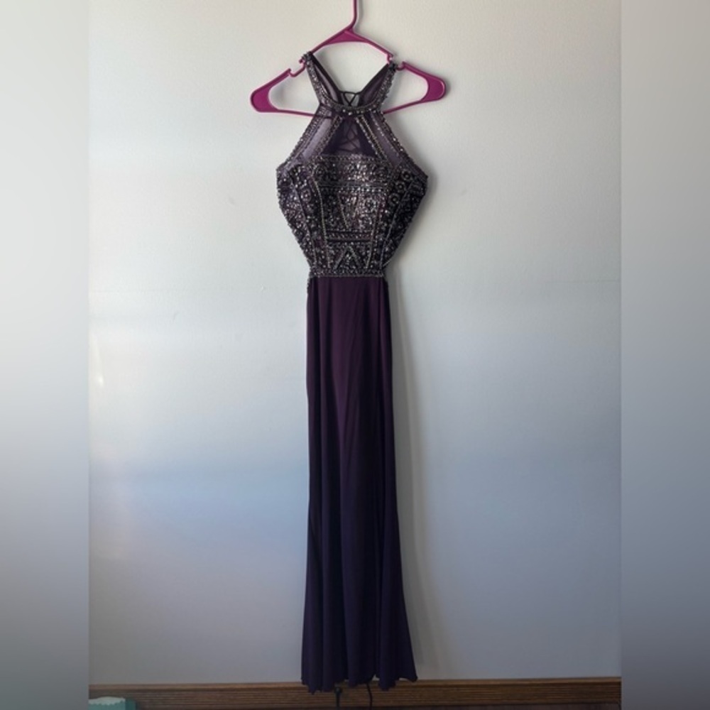 Camille La Vie Racerback Lace Up Prom Dress Size 6